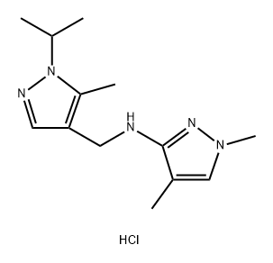 N-[(1-isopropyl-5-methyl-1H-pyrazol-4-yl)methyl]-1,4-dimethyl-1H-pyrazol-3-amine Structure