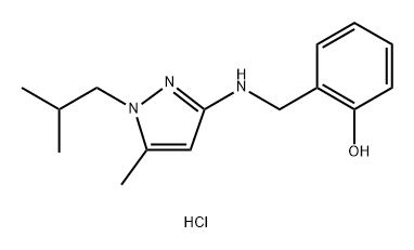 2-{[(1-isobutyl-5-methyl-1H-pyrazol-3-yl)amino]methyl}phenol Structure