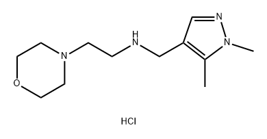 (1,5-dimethyl-1H-pyrazol-4-yl)methyl](2-morpholin-4-ylethyl)amine Structure