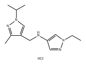 1-ethyl-N-[(1-isopropyl-3-methyl-1H-pyrazol-4-yl)methyl]-1H-pyrazol-4-amine Structure