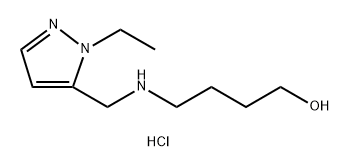 4-{[(1-ethyl-1H-pyrazol-5-yl)methyl]amino}butan-1-ol Structure