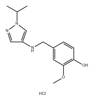 4-{[(1-isopropyl-1H-pyrazol-4-yl)amino]methyl}-2-methoxyphenol Structure