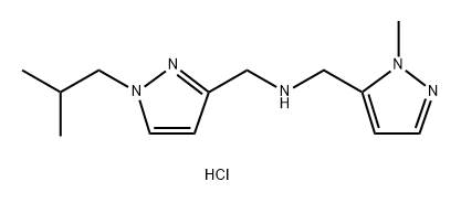 1-(1-isobutyl-1H-pyrazol-3-yl)-N-[(1-methyl-1H-pyrazol-5-yl)methyl]methanamine Structure