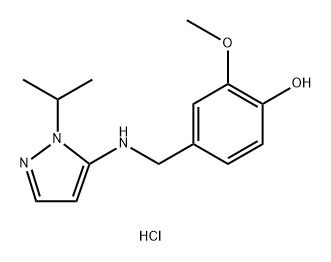 4-{[(1-isopropyl-1H-pyrazol-5-yl)amino]methyl}-2-methoxyphenol Structure