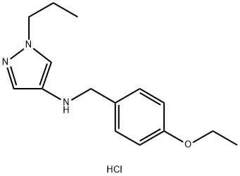 N-(4-ethoxybenzyl)-1-propyl-1H-pyrazol-4-amine Structure