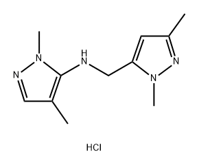 N-[(1,3-dimethyl-1H-pyrazol-5-yl)methyl]-1,4-dimethyl-1H-pyrazol-5-amine Structure