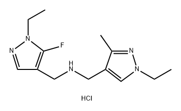 1-(1-ethyl-5-fluoro-1H-pyrazol-4-yl)-N-[(1-ethyl-3-methyl-1H-pyrazol-4-yl)methyl]methanamine Structure