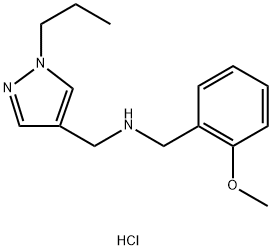 1-(2-methoxyphenyl)-N-[(1-propyl-1H-pyrazol-4-yl)methyl]methanamine Structure