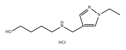 4-{[(1-ethyl-1H-pyrazol-4-yl)methyl]amino}butan-1-ol Structure