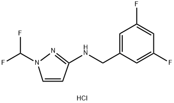 N-(3,5-difluorobenzyl)-1-(difluoromethyl)-1H-pyrazol-3-amine Structure