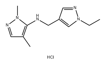 N-[(1-ethyl-1H-pyrazol-4-yl)methyl]-1,4-dimethyl-1H-pyrazol-5-amine Structure