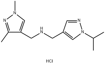 1-(1,3-dimethyl-1H-pyrazol-4-yl)-N-[(1-isopropyl-1H-pyrazol-4-yl)methyl]methanamine Structure