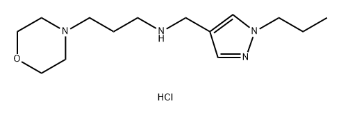 3-morpholin-4-yl-N-[(1-propyl-1H-pyrazol-4-yl)methyl]propan-1-amine Structure