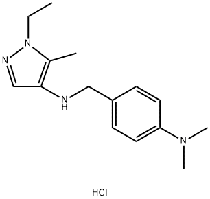 N-[4-(dimethylamino)benzyl]-1-ethyl-5-methyl-1H-pyrazol-4-amine Structure