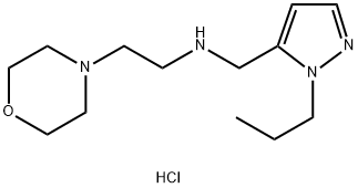 2-morpholin-4-yl-N-[(1-propyl-1H-pyrazol-5-yl)methyl]ethanamine Structure