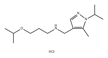 3-isopropoxy-N-[(1-isopropyl-5-methyl-1H-pyrazol-4-yl)methyl]propan-1-amine Structure