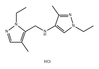 1-ethyl-N-[(1-ethyl-4-methyl-1H-pyrazol-5-yl)methyl]-3-methyl-1H-pyrazol-4-amine Structure