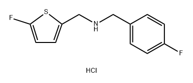 1-(4-fluorophenyl)-N-[(5-fluoro-2-thienyl)methyl]methanamine Structure