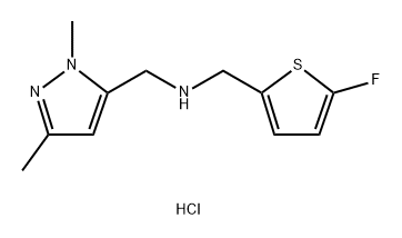 1-(1,3-dimethyl-1H-pyrazol-5-yl)-N-[(5-fluoro-2-thienyl)methyl]methanamine Structure