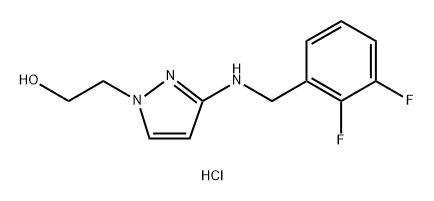 2-{3-[(2,3-difluorobenzyl)amino]-1H-pyrazol-1-yl}ethanol Structure