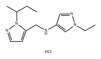 N-[(1-sec-butyl-1H-pyrazol-5-yl)methyl]-1-ethyl-1H-pyrazol-4-amine Structure