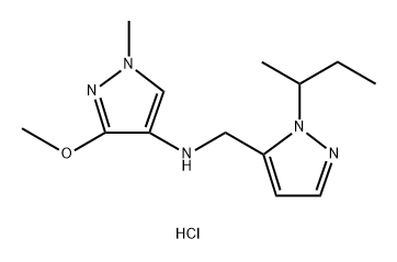 N-[(1-sec-butyl-1H-pyrazol-5-yl)methyl]-3-methoxy-1-methyl-1H-pyrazol-4-amine Structure