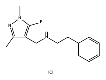 (5-fluoro-1,3-dimethyl-1H-pyrazol-4-yl)methyl](2-phenylethyl)amine Structure