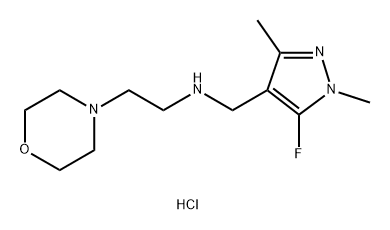 (5-fluoro-1,3-dimethyl-1H-pyrazol-4-yl)methyl](2-morpholin-4-ylethyl)amine Structure