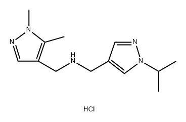 1-(1,5-dimethyl-1H-pyrazol-4-yl)-N-[(1-isopropyl-1H-pyrazol-4-yl)methyl]methanamine Structure