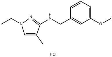 1-ethyl-N-(3-methoxybenzyl)-4-methyl-1H-pyrazol-3-amine Structure