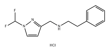 {[1-(difluoromethyl)-1H-pyrazol-3-yl]methyl}(2-phenylethyl)amine Structure