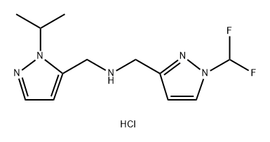 1-[1-(difluoromethyl)-1H-pyrazol-3-yl]-N-[(1-isopropyl-1H-pyrazol-5-yl)methyl]methanamine Structure