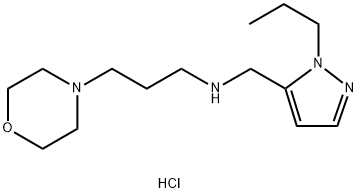 3-morpholin-4-yl-N-[(1-propyl-1H-pyrazol-5-yl)methyl]propan-1-amine Structure