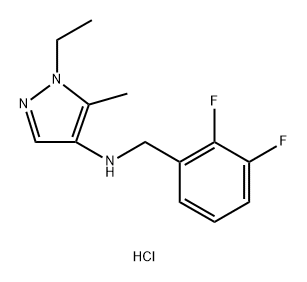 N-(2,3-difluorobenzyl)-1-ethyl-5-methyl-1H-pyrazol-4-amine Structure