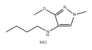 N-butyl-3-methoxy-1-methyl-1H-pyrazol-4-amine Structure