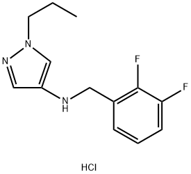 N-(2,3-difluorobenzyl)-1-propyl-1H-pyrazol-4-amine Structure