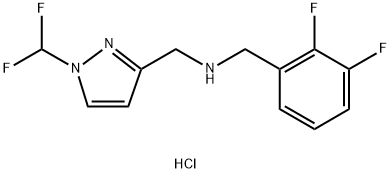 (2,3-difluorobenzyl){[1-(difluoromethyl)-1H-pyrazol-3-yl]methyl}amine Structure