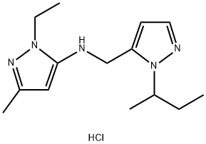 N-[(1-sec-butyl-1H-pyrazol-5-yl)methyl]-1-ethyl-3-methyl-1H-pyrazol-5-amine Structure