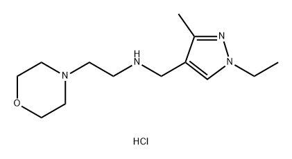 (1-ethyl-3-methyl-1H-pyrazol-4-yl)methyl](2-morpholin-4-ylethyl)amine Structure