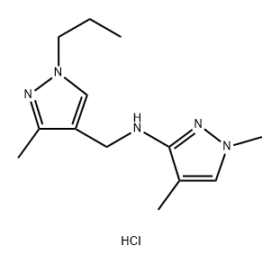 1,4-dimethyl-N-[(3-methyl-1-propyl-1H-pyrazol-4-yl)methyl]-1H-pyrazol-3-amine Structure