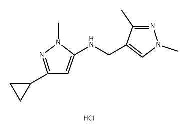 3-cyclopropyl-N-[(1,3-dimethyl-1H-pyrazol-4-yl)methyl]-1-methyl-1H-pyrazol-5-amine Structure