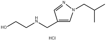 2-{[(1-isobutyl-1H-pyrazol-4-yl)methyl]amino}ethanol Structure