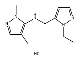 N-[(1-ethyl-1H-pyrazol-5-yl)methyl]-1,4-dimethyl-1H-pyrazol-5-amine Structure