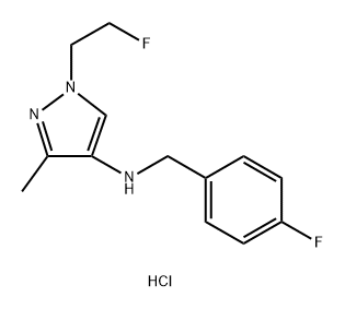 N-(4-fluorobenzyl)-1-(2-fluoroethyl)-3-methyl-1H-pyrazol-4-amine Structure