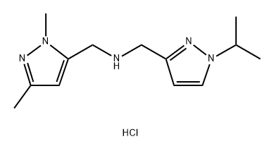 1-(1,3-dimethyl-1H-pyrazol-5-yl)-N-[(1-isopropyl-1H-pyrazol-3-yl)methyl]methanamine Structure