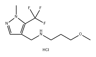 3-methoxy-N-{[1-methyl-5-(trifluoromethyl)-1H-pyrazol-4-yl]methyl}propan-1-amine Structure