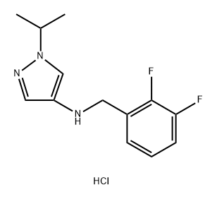 N-(2,3-difluorobenzyl)-1-isopropyl-1H-pyrazol-4-amine Structure