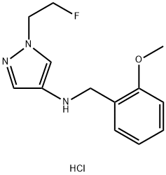 1-(2-fluoroethyl)-N-(2-methoxybenzyl)-1H-pyrazol-4-amine Structure