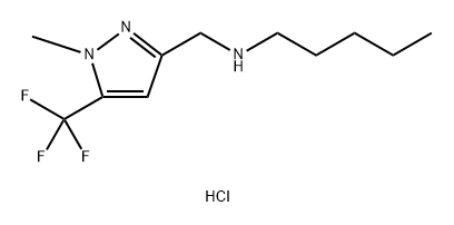 {[1-methyl-5-(trifluoromethyl)-1H-pyrazol-3-yl]methyl}pentylamine 구조식 이미지