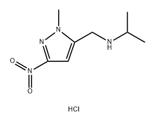 isopropyl[(1-methyl-3-nitro-1H-pyrazol-5-yl)methyl]amine Structure